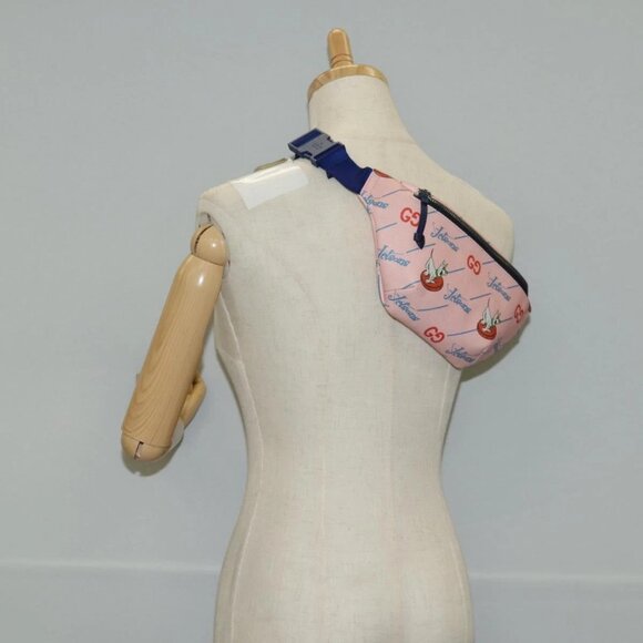 GUCCI THE Jetsons Children's Body Bag PVC Leather Pink - Picture 1 of 16
